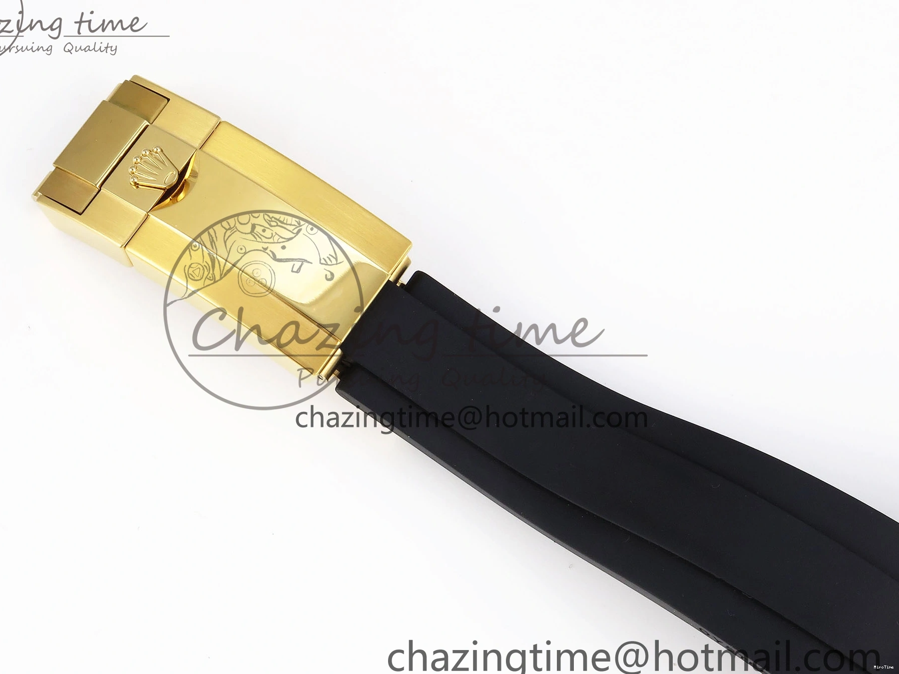 MiroTime 0106 DAYTONA 116518 APSF 1:1 BEST EDITION BLACK DIAL ON OYSTERFLEX RUBBER STRAP SH RelaxedFit 1782